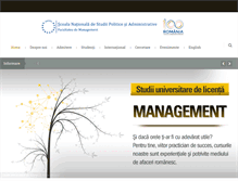 Tablet Screenshot of facultateademanagement.ro